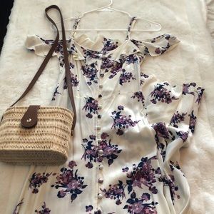 Cold-shoulder Maxi Dress 🌸